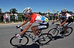Frank et Andy Schleck pendant la treizi�me �tape du Tour de France 2008